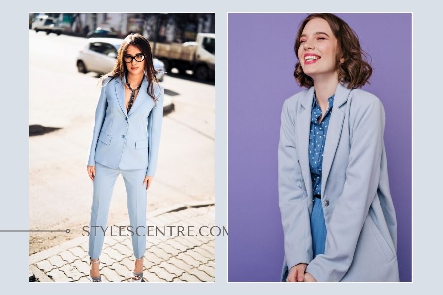 What To Wear With A Light Blue Blazer? (Female)